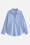 Pontine Striped Shirt — Blue