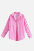 Pontine Striped Shirt — Pink