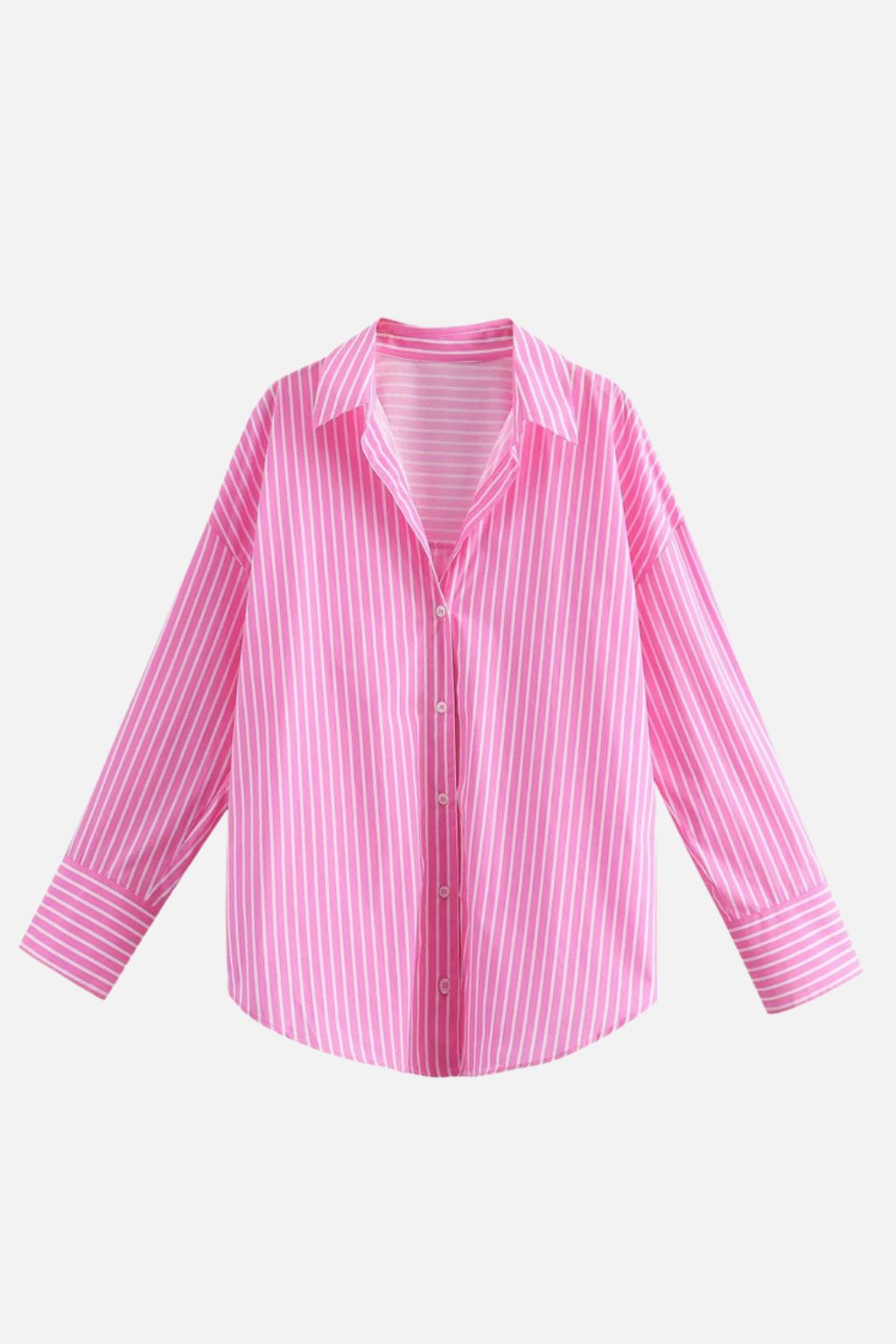 Pontine Striped Shirt — Pink
