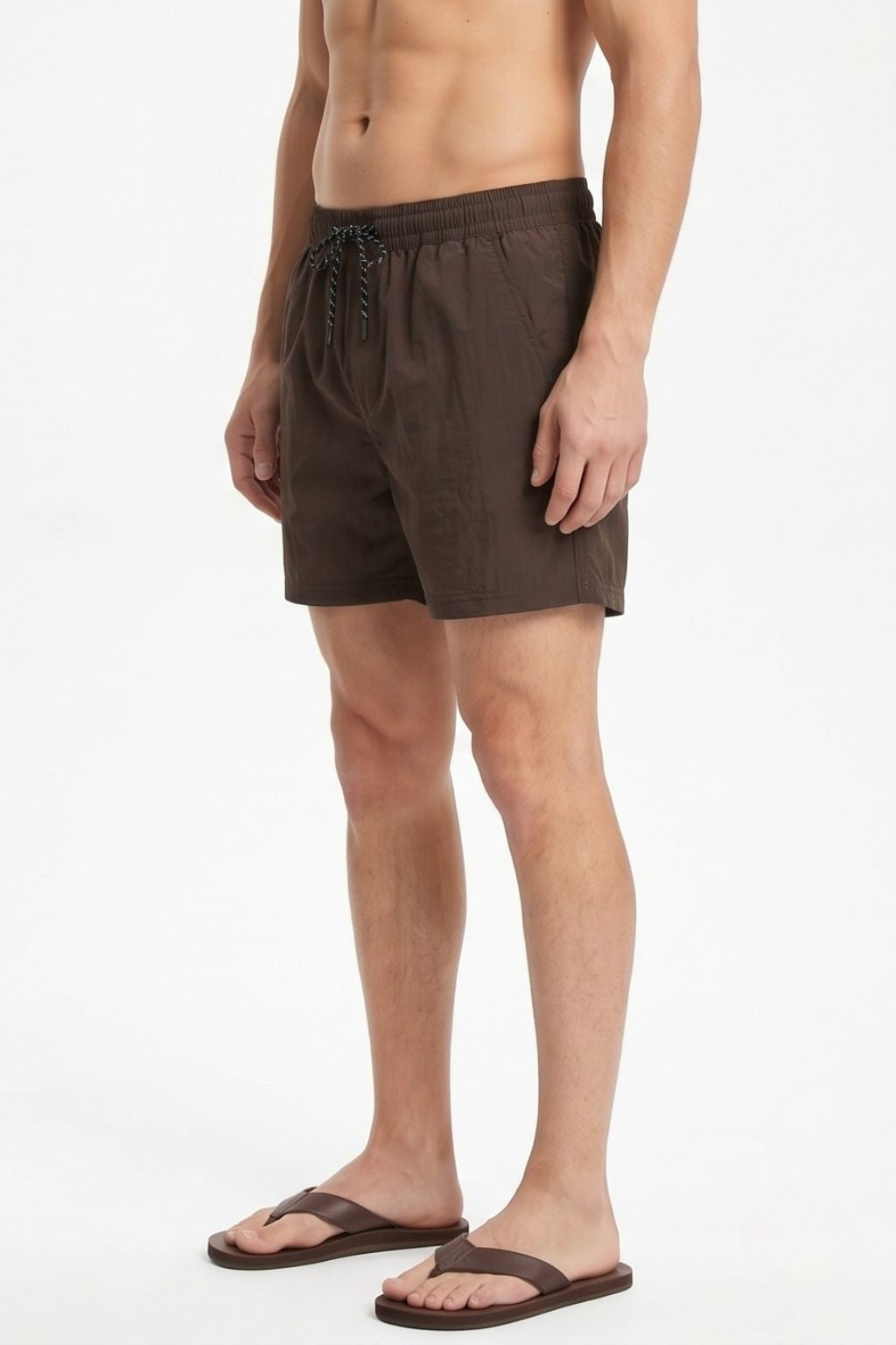 Classic Swim Short — Dark Brown