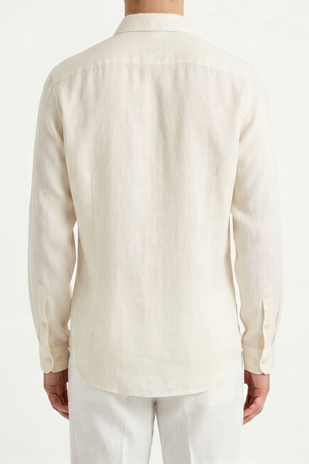 Essential Linen Shirt — Ivory White