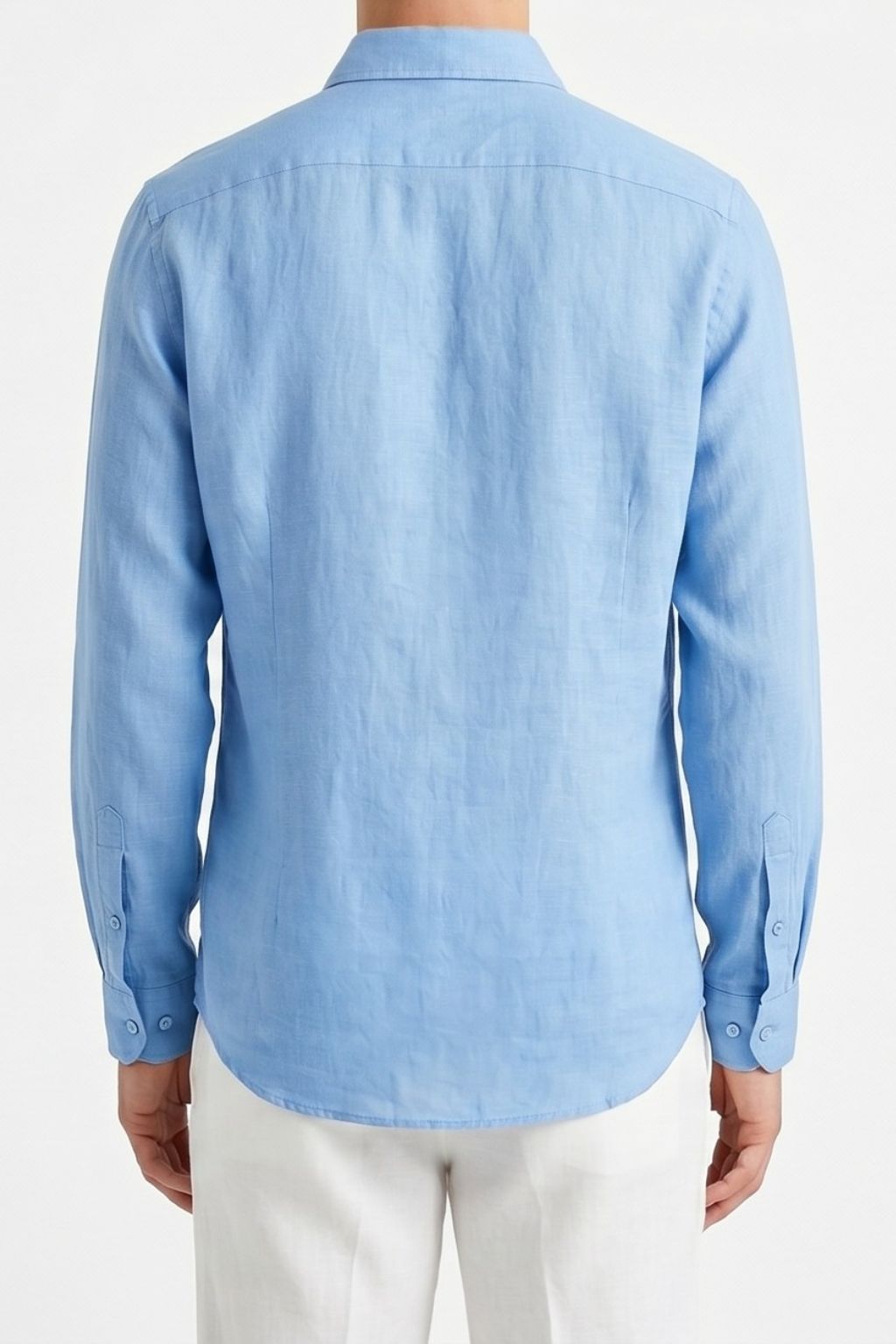 Essential Linen Shirt — Sky Blue