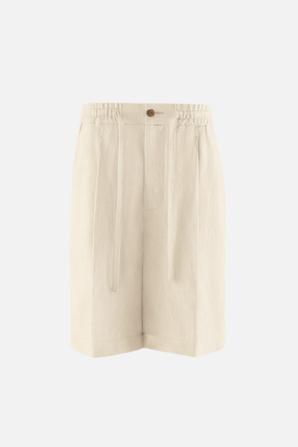 Essential Linen Short — Ivory White