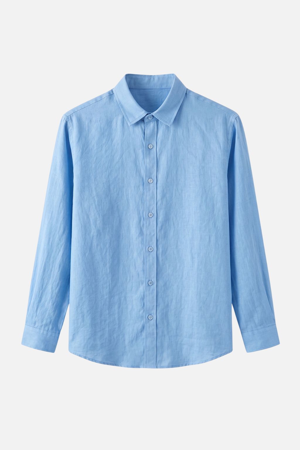 Essential Linen Shirt — Sky Blue