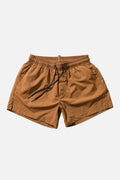 Textured Swim Trunk — Brown