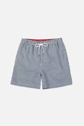 Striped Swim Short — Navy