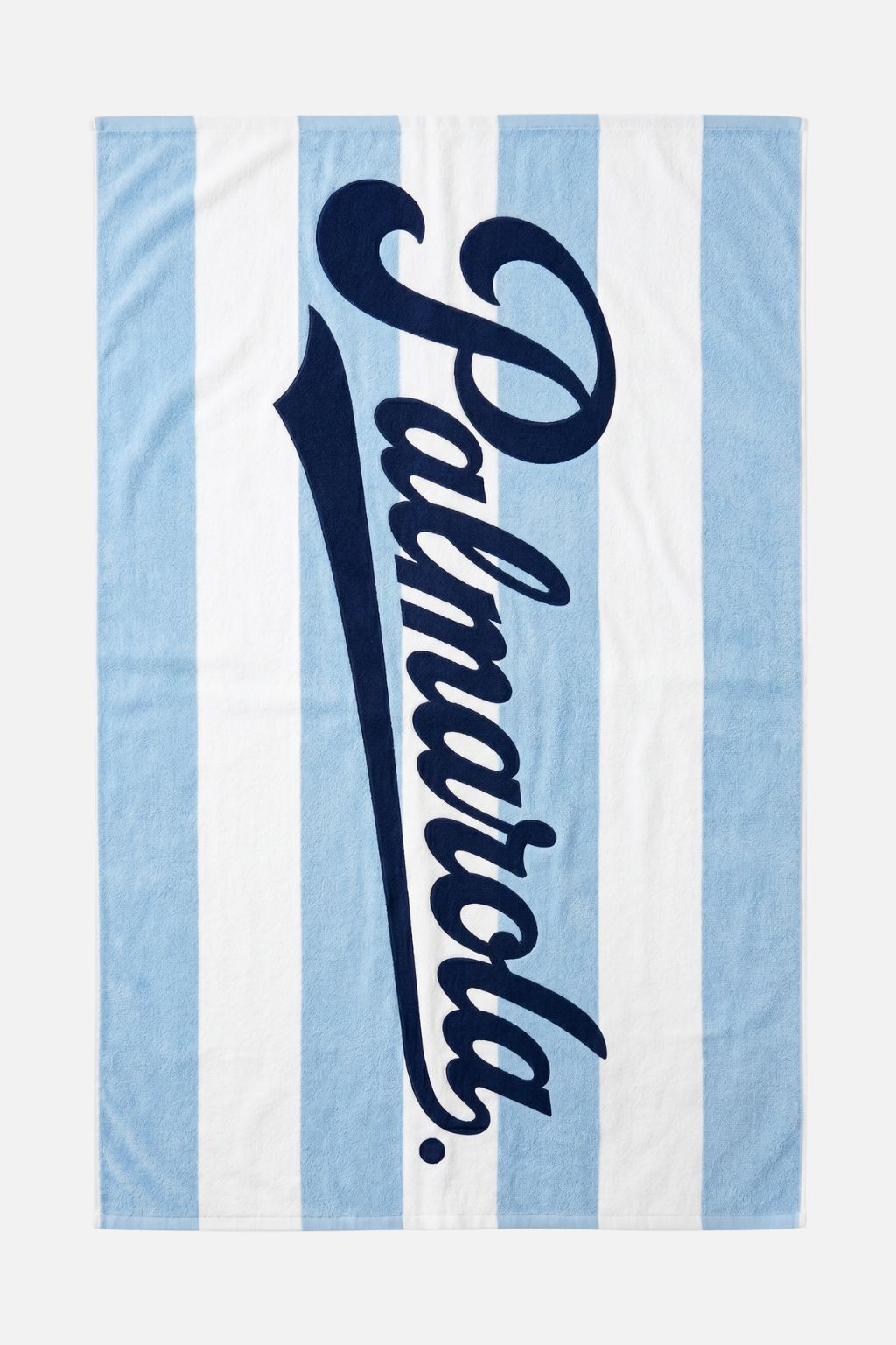 Signature Beach Towel — Blue and White