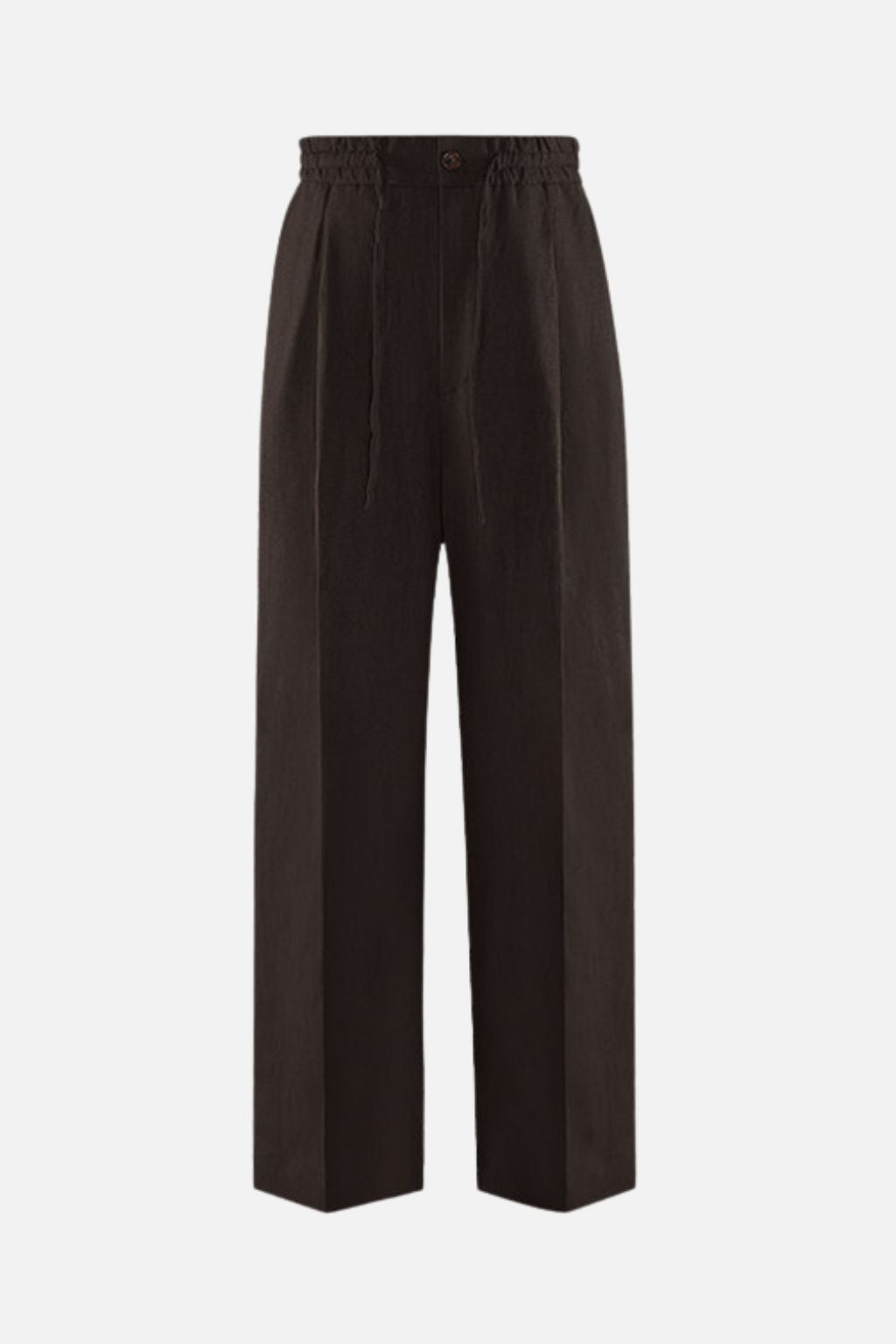 Essential Linen Trouser — Dark Brown