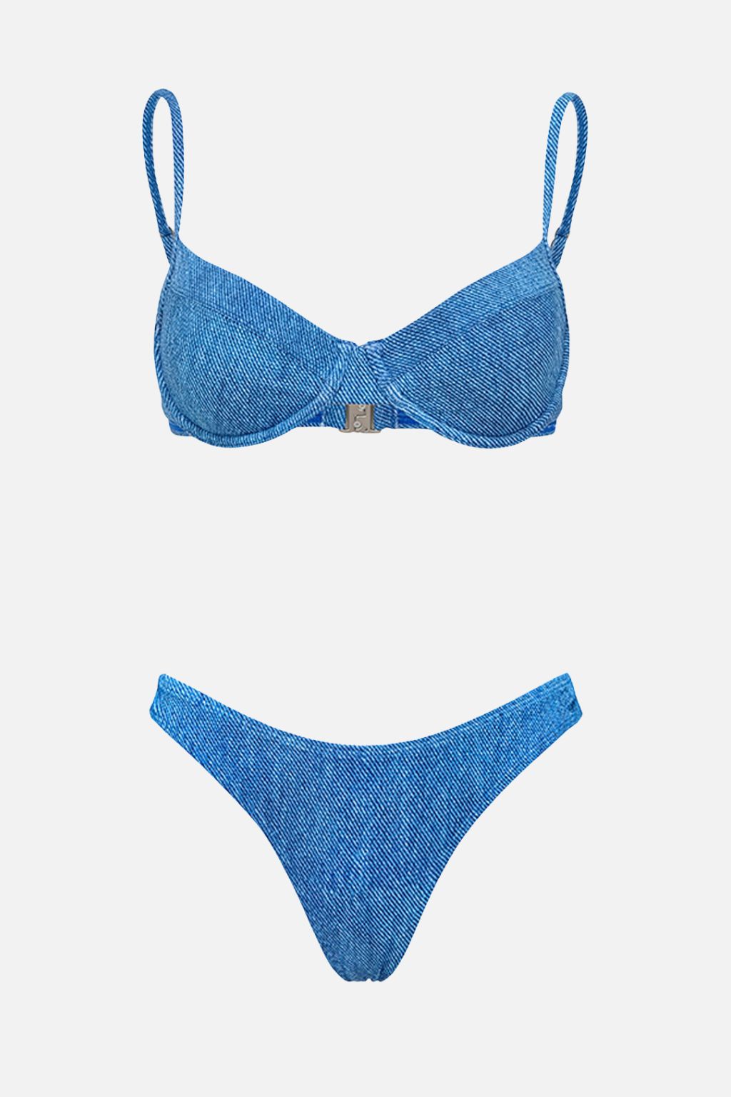 Denim-Effect Bikini
