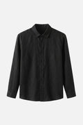 Essential Linen Shirt — Black