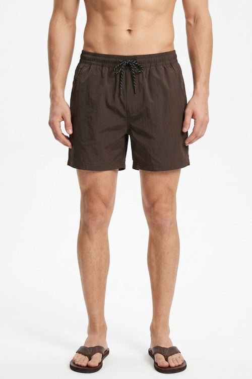 Classic Swim Short — Dark Brown
