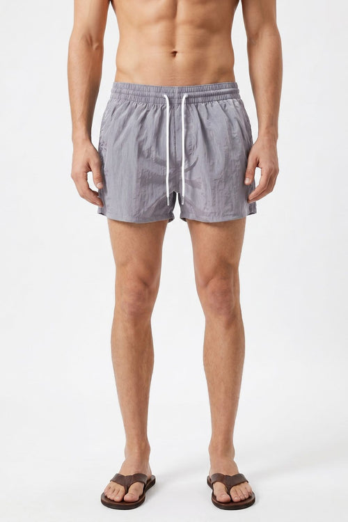 Classic Swim Trunk — Light Gray