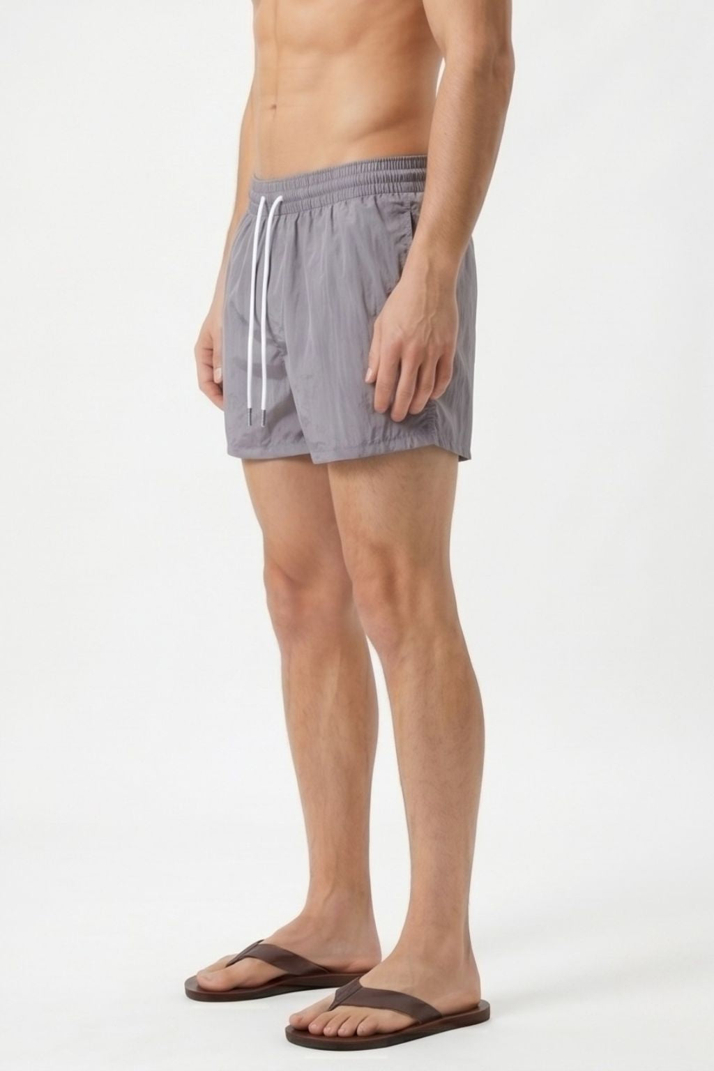 Classic Swim Trunk — Light Gray